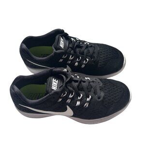 Womens Nike LunarTempo 818097-002 Black White Running Shoes sz 7 Run Easy